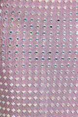 Embellished Square Neck Thigh Split Gown in Lilac