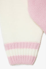 Knit Turtleneck Oversized Jumper in Powder Pink