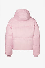 Waterproof Cropped Oversized Ski Jacket in Powder Pink
