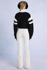 Waterproof Belted Ski Salopettes in Ice