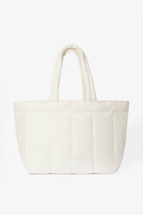 Waterproof Puffer Tote Bag in Ice