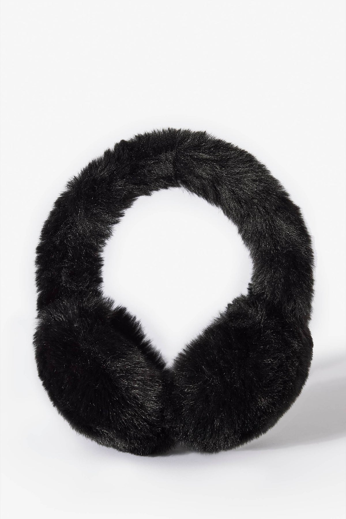 Faux-Fur Earmuffs in Black