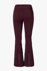 Waterproof Belted Ski Salopettes in Burgundy